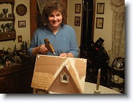 002 * Here I am applying the shingles to the Rose Cottage.  This was built from the Storybook Cottage kit from Greenleaf. * Here I am applying the shingles to the Rose Cottage.  This was built from the Storybook Cottage kit from Greenleaf. * 2048 x 1536 * (1.31MB)