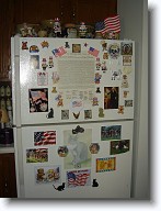DSC02351 * Another copy of the Declaration of Independence is posted on the refrigerator, along with various patriotic magnets. * Another copy of the Declaration of Independence is posted on the refrigerator, along with various patriotic magnets. * 960 x 1280 * (255KB)