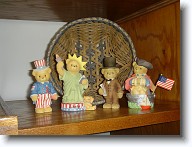 DSC02364 * Patriotic Cherished Teddy Collection - (left to right) Uncle Sam, the Statue of Libeary, Abe Lincoln and George Washington. * Patriotic Cherished Teddy Collection - (left to right) Uncle Sam, the Statue of Libeary, Abe Lincoln and George Washington. * 1280 x 960 * (553KB)