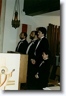 A19870509_037 * From left to right:  Kirk Bragg, Paul Antol, Brian Taylor, Charles Flood. * From left to right:  Kirk Bragg, Paul Antol, Brian Taylor, Charles Flood. * 1029 x 1534 * (134KB)