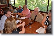 DSC_0533 * Left side of table:  Wiegs and Judy.
Righ side of table:  Bob Isacson, Shirley, Laugh Rat, Jim Van Syoc, Jamie Beyer and Laura. * 4496 x 3000 * (3.96MB)