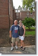 DSC_0601 * Billy and Terri standing in front of the fall location (in the background, just above their heads). * 4496 x 3000 * (4.13MB)