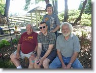 20220805_Jedly_01 * John and Carol Klein (Mother Nature) with Mike Shields (and John and Carol’s son, Hans).  This was taken in Hans’s backyard in Ames. * 4320 x 3240 * (5.72MB)