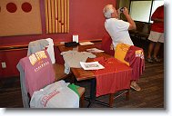 20250808_165312 * John Klein was cleaning out his closet and was donating all of his old ISU Cyclone t-shirts.  Hopefully, you were able to obtain one of these pieces of history.  Meanwhile, Billy was taking a group picture. * 4496 x 3000 * (7.7MB)