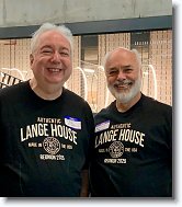 20250809_100106 * Your Lange House 2025 reunion coordinators: Phule (aka Philip Dale Steele III) and Ala Antoine Huddersfield (aka Bob Antol).For anyone interested in purchasing the t-shirts that we are wearing, you can go here.  You will have to specify the following:Enter Name exactly as it should appear - We chosea Lange House;Enter Year exactly as it should appear - We chose our first year at Lange House;Enter Place exactly as it should appear - We chose Reunion 2025;The Item is an Adult T-Shirt;The Color we selected was Black;The Size is obviously up to you. * 642 x 736 * (178KB)