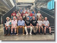 20250809_123458 * From left to right: Front row: Mike Shields, Killer, Charlie, Antoine, Phule, Walt Seubert, Pat Barnes.Second row: Big Bob, Jedly, Dale Butler, Dennis Stolk, Brannian, John Klein.Third row: P-Squared, Animal, Dave Miller, Billy, Norris, Ensign, Roscoe W. Chandler.Fourth row: Ray Patrilla, Dudlee, Junior Bear, Kevin M. Greiner, Jer Olsem, Gib.Fifth row: Dennis Gallagher, Chris Overholtzer, Bud Baker. * 2856 x 2142 * (2.05MB)